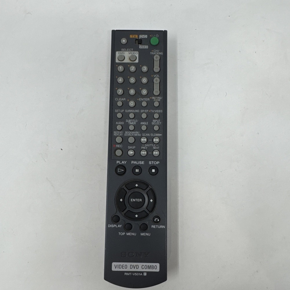 Genuine Sony RMT-V501 Remote Control DVD‎ VCR Combo SLV-D100 SLV-D300 SLV-D300P